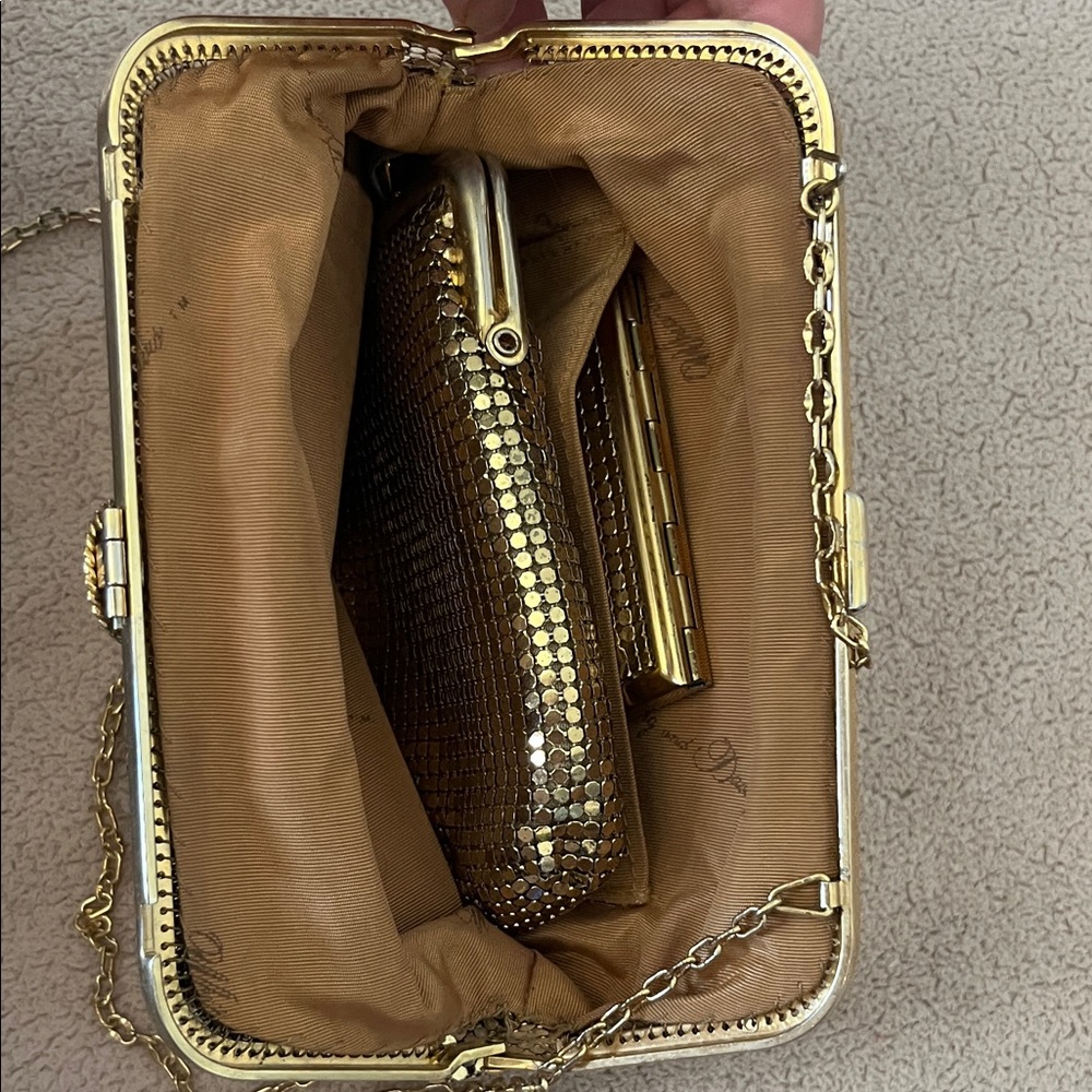 Whiting & Davis Gold Mesh Clutch Set - Picture 5 of 7